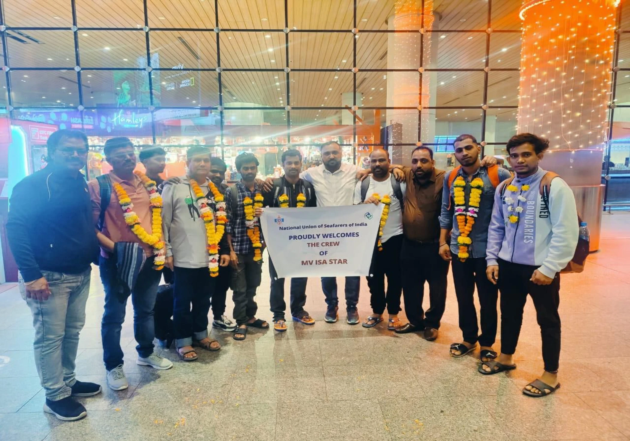 Indian Seafarers from Missile-Struck Vessel Return Safely to Mumbai Indian Seafarers from Missile-Struck Vessel Return Safely to Mumbai